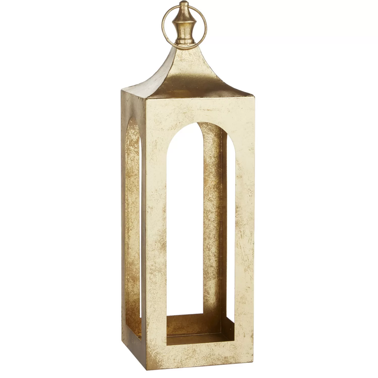 The Jolly Christmas Shop O Tannebaun | Tartan Traditions | Raz Large 21" Or 29" Gold Lantern Christmas Decoration