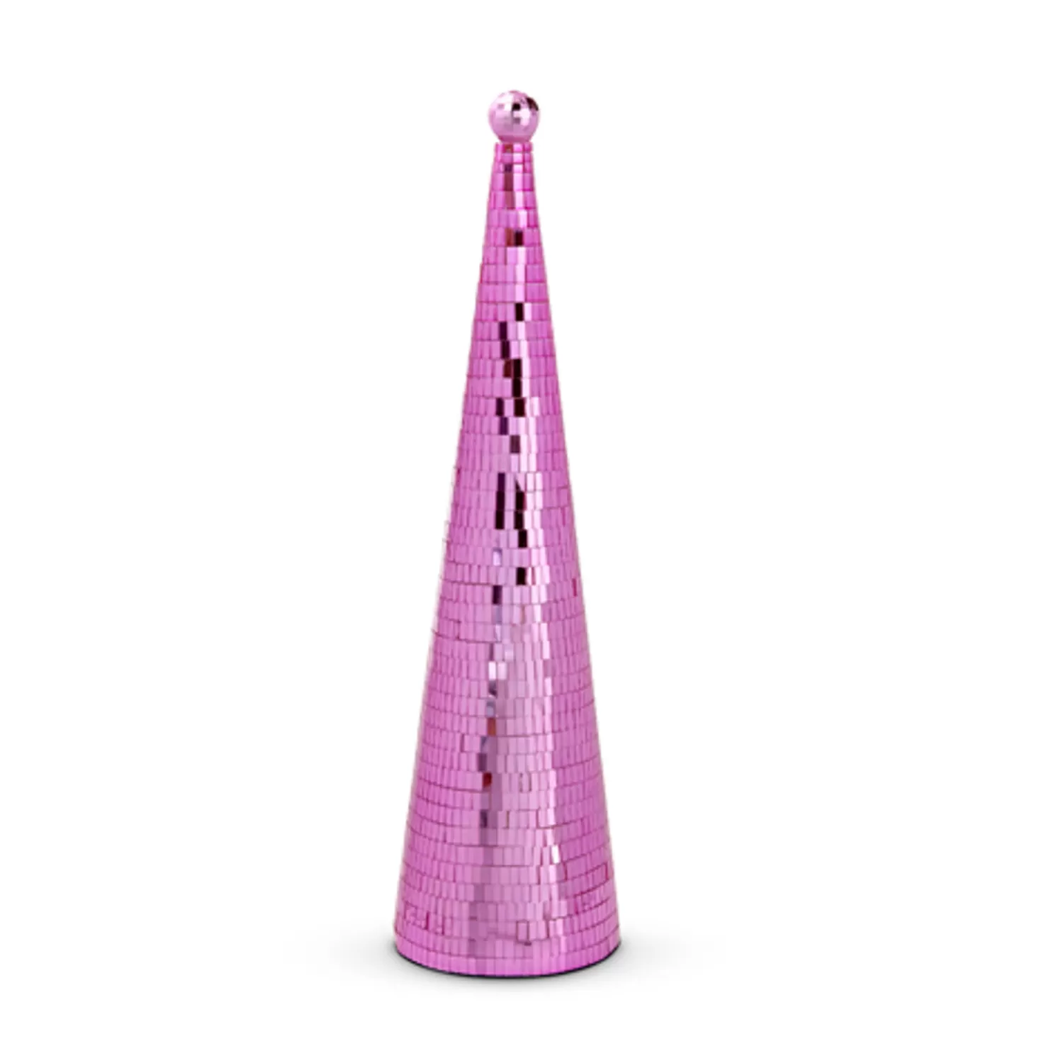 The Jolly Christmas Shop A Blushing Holiday | Houses And Accessories·Trees | Raz Silver Or Pink Disco Ball Cone Christmas Tree