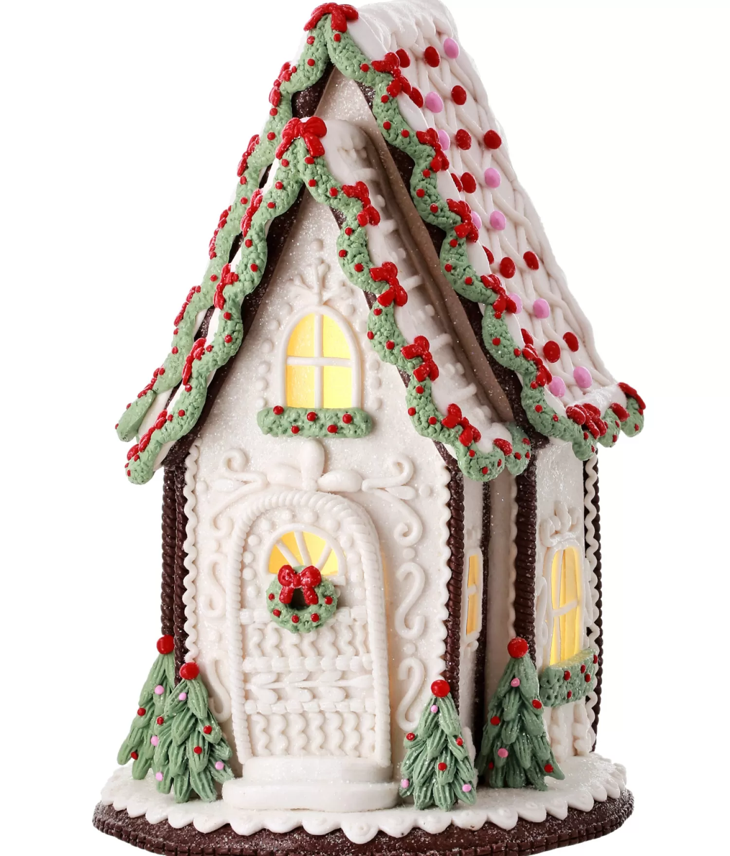 The Jolly Christmas Shop Jingle And Cocoa | Gingerbread | Regency 13" LED Lighted A Frame Christmas Gingerbread House Decoration MXT65504