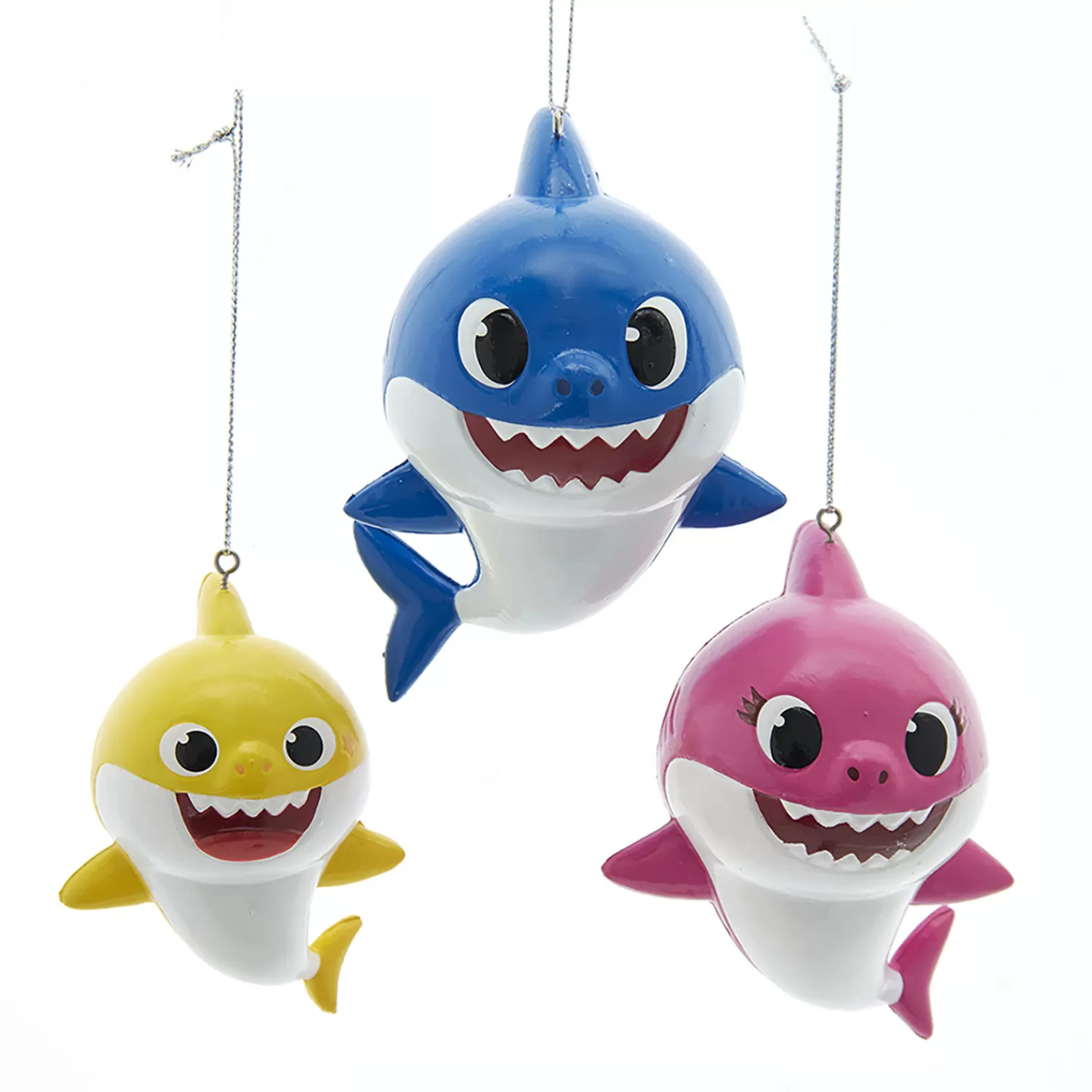 The Jolly Christmas Shop Lincensed·Baby Shark | Animals·Sea Life | Set Of 3 Baby Shark Christmas Ornament Set BK1201
