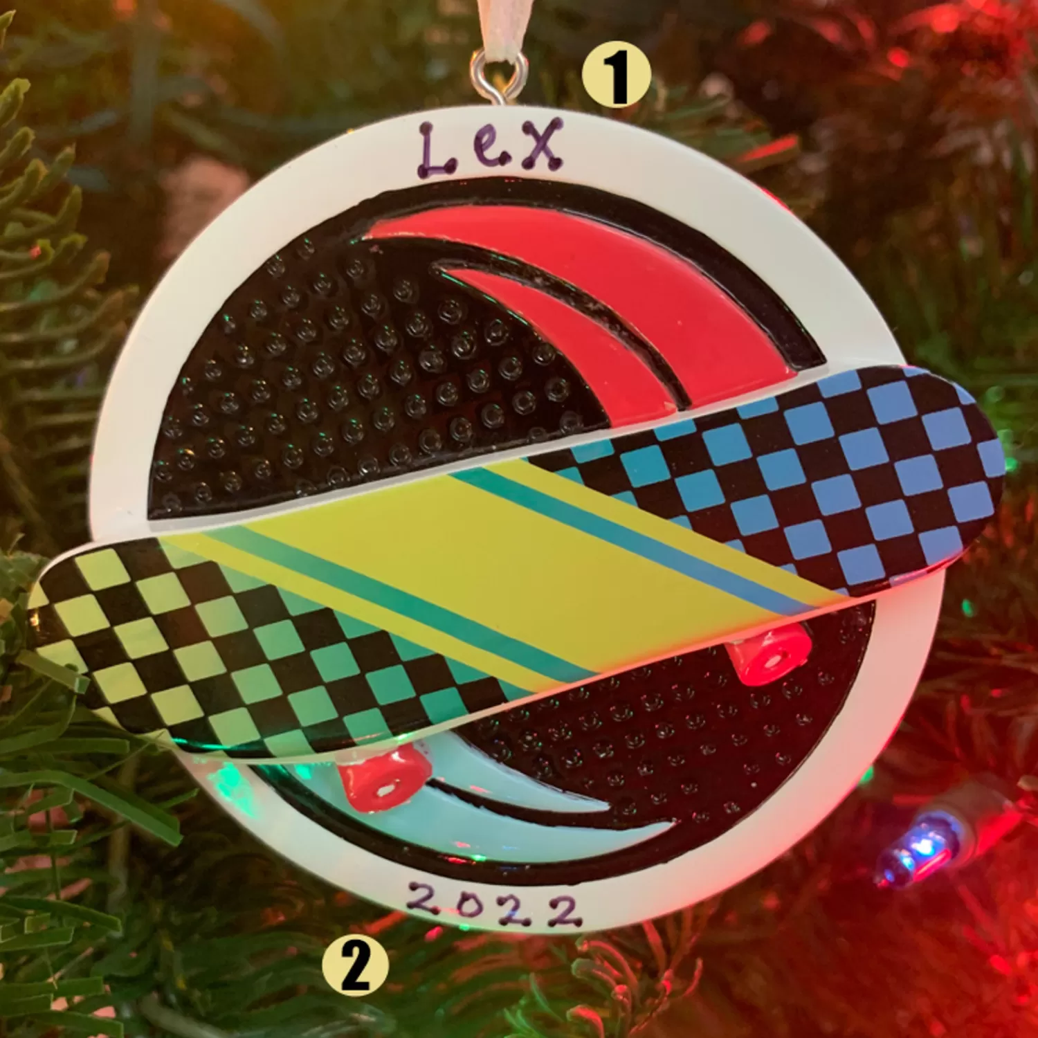 The Jolly Christmas Shop Personalized Ornaments·Hobbies | Hobbies | Skateboard Personalized Christmas Ornament OR2294