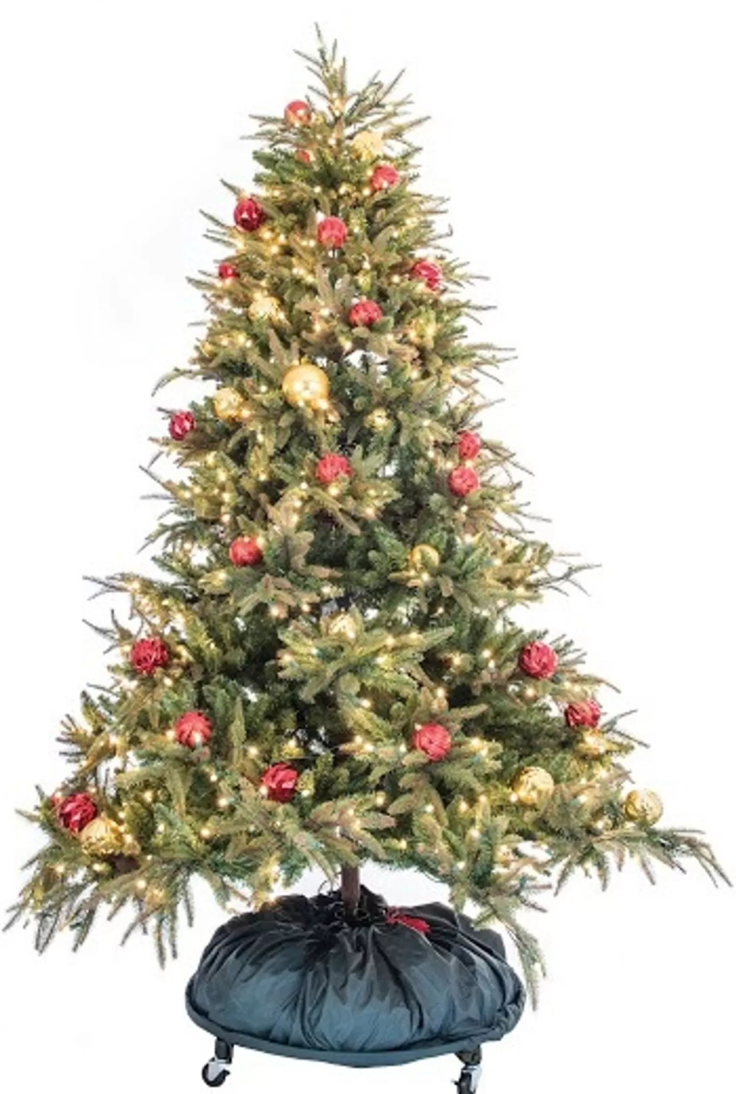 The Jolly Christmas Shop Christmas Tree Storage | Tree Keeper 9' Pro Decorated Christmas Tree Storage Bag With Rolling Stand TK-10104