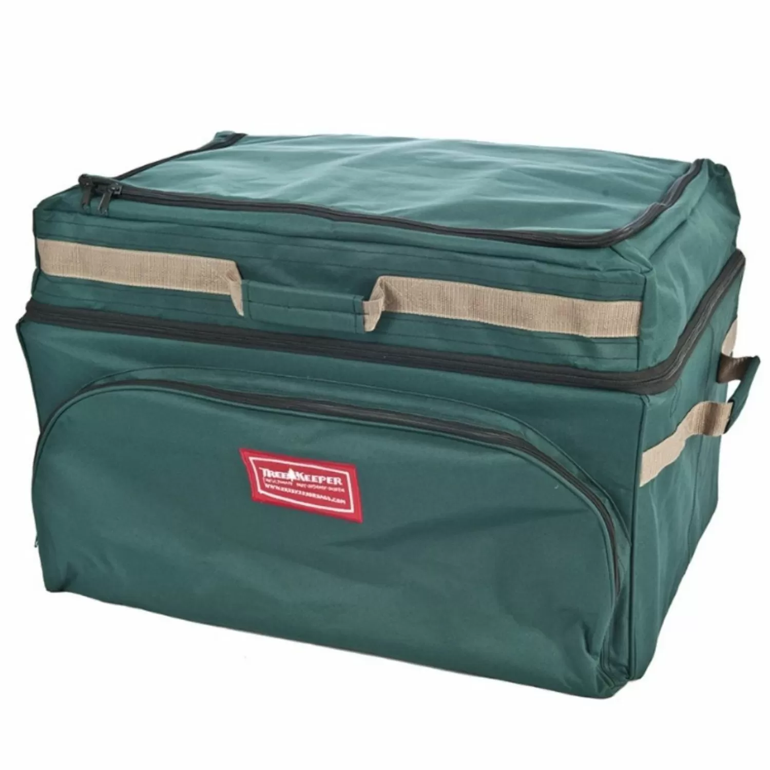 The Jolly Christmas Shop Christmas Ornament Storage | Tree Keeper Top Deep Pockets Ornament Keeper Storage Bag 10685