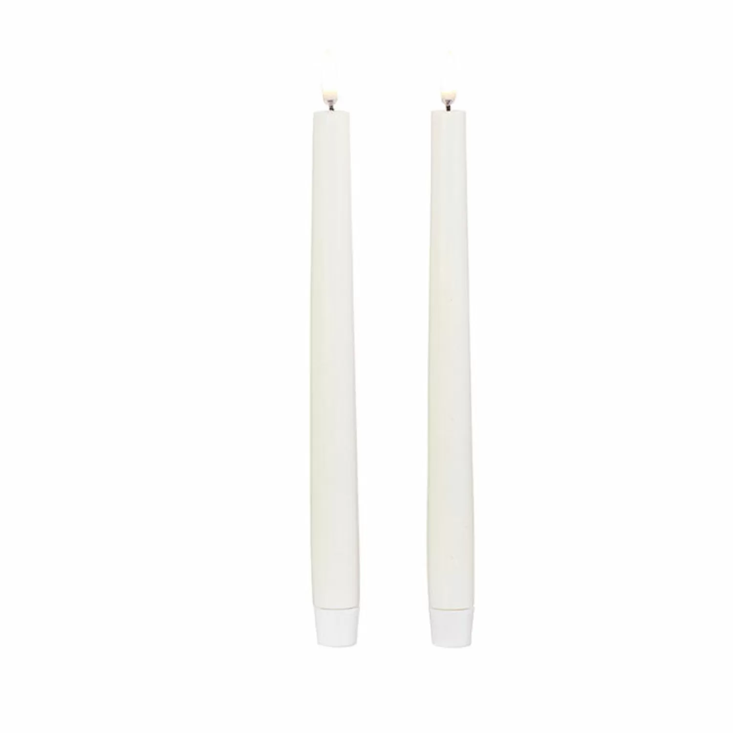 The Jolly Christmas Shop Sleigh Bells | O Tannebaun | Uyuni 11" Moving Flame Ivory Unscented Taper Candle Set Of 2 4034513